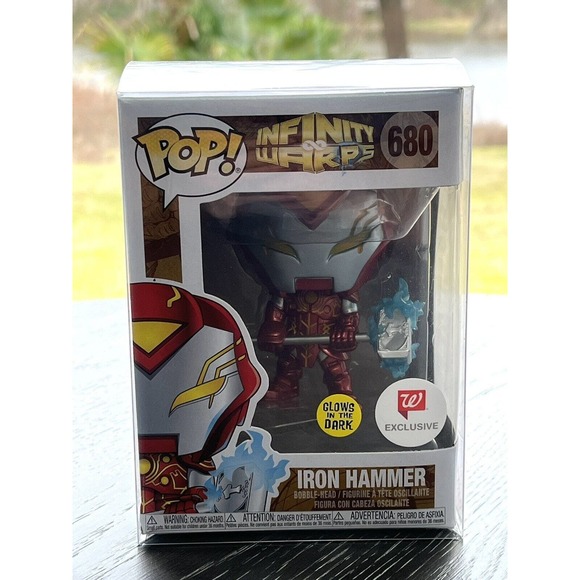 Funko Pop Infinity Warps Iron Hammer #680 Glow Walgreens Exclusive, Box Damage - Picture 1 of 10